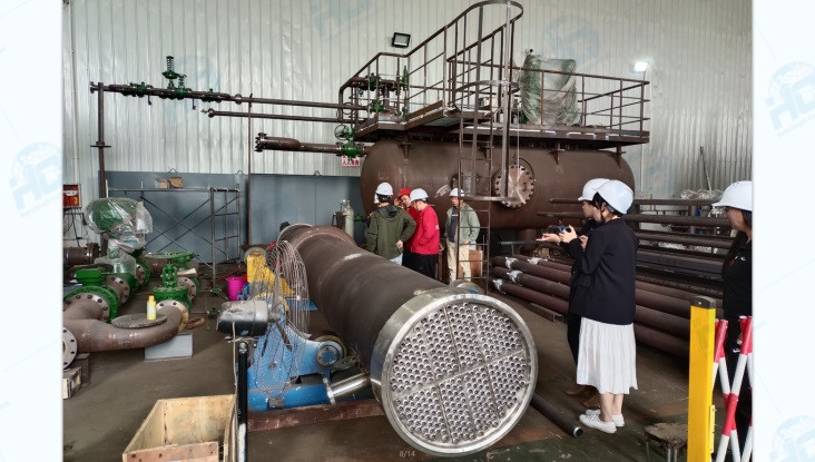 Hong Kong customer's on-site acceptance of shell and tube heat exchanger_副本.jpg